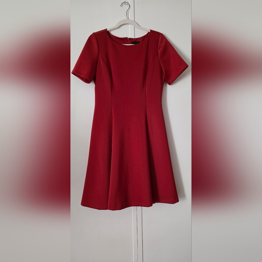 Elegant Red A-Line Dress